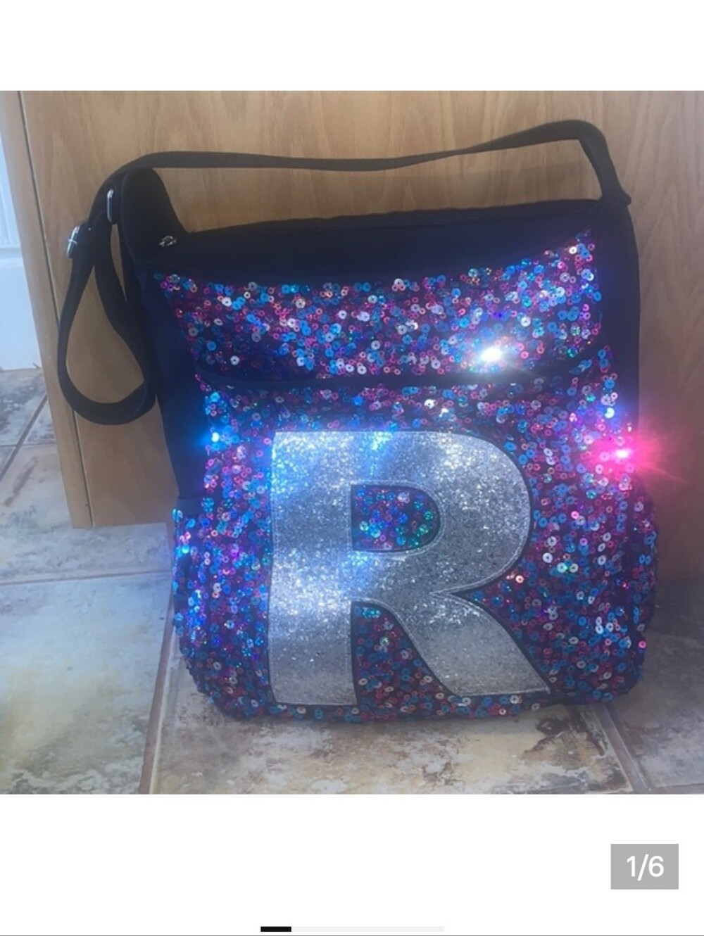 JUSTICE – Sequin bag with Letter "R"